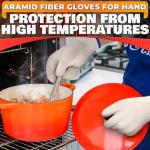 Heat Resistant Cooking Gloves with Secure Grip