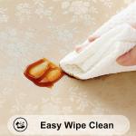 Smiry Rectangle Table Cloth, Waterproof Heavy Duty Vinyl Tablecloths, Wipeable Washable Table Cover for Kitchen and Dining Room (Beige, 60" X 84")