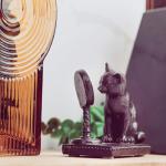 Young's Inc. Cat Figurine - Cute Cat Statue - Whimsical Cat Decor for Cat Lovers - Cat Collectibles and Meditation Decor - Cat with Eye Glasses - 4'' L X 3'' W X 5'' H