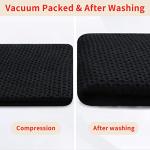 Homaxy 100% Cotton Waffle Weave Kitchen Dish Towels, Ultra Soft Absorbent Quick Drying Cleaning Towel, 13 x 28 Inches, 4-Pack, Black