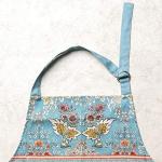 Maison d' Hermine Apron for women with Pocket 100% Cotton 27.50"x31.50" 1 Piece Adjustable Neck Strap & long ties Apron Men, Chef, Wedding, Cooking, Gardening, Server Spring/Summer (Marquise)