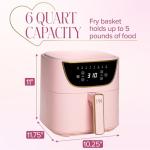 Paris Hilton 6-Quart Air Fryer with Touchscreen