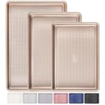 HONGBAKE Nonstick Baking Sheet Pan Set of 3