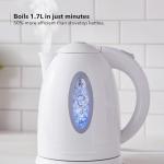 OVENTE 1.7L Fast Boiling Electric Kettle, White