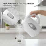 OVENTE 1.7L Fast Boiling Electric Kettle, White