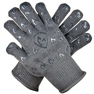 Heat Resistant Oven Gloves with Silicone Grip