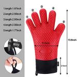 Comsmart Heat Resistant Silicone BBQ Gloves