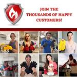 Heat Resistant Oven Gloves with Silicone Grip