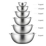 Stainless Steel Mixing Bowls Set - Dishwasher Safe