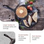 Victoria Preseasoned 10.5-Inch Cast Iron Griddle Pan