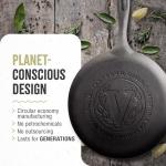 Victoria Preseasoned 10.5-Inch Cast Iron Griddle Pan