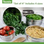 Tovolo Stainless Steel Nesting Mixing Bowls, 3.5 Qt