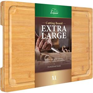 Extra Large Bamboo Cutting Board with Juice Groove