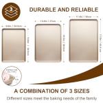 Set of 3 Nonstick Baking Sheet Pans