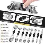 16-Piece Stainless Steel Measuring Cups and Spoons Set