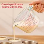 6-Pc Glass Measuring Cups Set with Lids