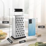 Stainless Steel 4-Sided Box Grater for Cheese