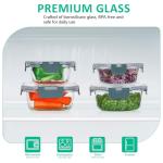 24-Piece Stackable Glass Food Storage Set
