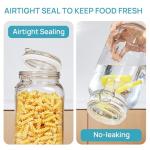 78oz Glass Storage Jars with Airtight Lids, 3 Pack