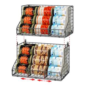 Stackable Can Rack Organizer - 2 Pack