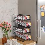 4-Pack Stackable Can Dispenser Rack for Kitchen