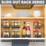 Pull Out Spice Rack Organizer with Labels