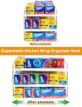 Expandable Wrap Organizer for Kitchen Storage