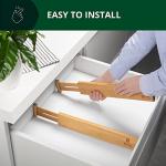 Adjustable Bamboo Drawer Dividers - 4-Pack