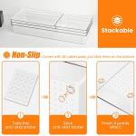 Clear Acrylic Drawer Organizer Set - 6 Pieces