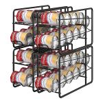 4-Pack Stackable Can Dispenser Rack for Kitchen