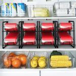 4-Pack Stackable Can Dispenser Rack for Kitchen