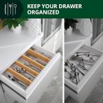 Adjustable Bamboo Drawer Dividers - 4-Pack