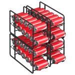4-Pack Stackable Can Dispenser Rack for Kitchen