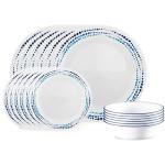Corelle 18-Piece Dinnerware Set in Ocean Blue