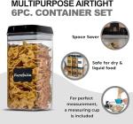 Shazo Airtight 6-Piece Food Storage Containers