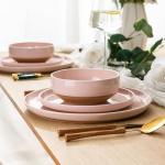AmorArc 12-Piece Handpainted Dinnerware Set for 4