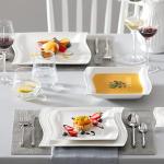 Ivory White 30-Piece Dinnerware Set for 6