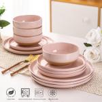 AmorArc 12-Piece Handpainted Dinnerware Set for 4