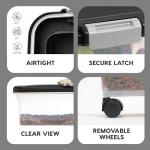 Airtight Pet Food Storage Container with Wheels