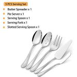 HaWare 5-Piece Stainless Steel Serving Utensils Set