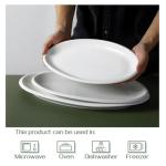 DOWAN Set of 3 Oven-Safe Oval Platters