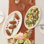 DOWAN Set of 3 Oven-Safe Oval Platters