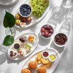 DOWAN Set of 3 Oven-Safe Oval Platters