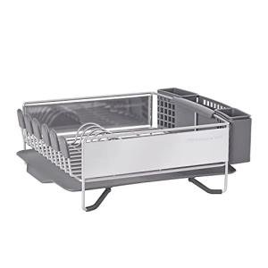 Compact KitchenAid Dish Rack with Flatware Caddy