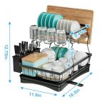 Large 2-Tier Dish Drying Rack with Utensil Holder