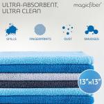 MagicFiber Microfiber Cleaning Cloths - 12 Large Rags
