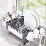 Compact KitchenAid Dish Rack with Flatware Caddy