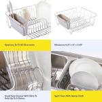 Compact Dish Drying Rack and Cutlery Holder Set