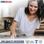 USANOOKS 12-Pack Microfiber Cleaning Cloths