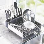 Compact KitchenAid Dish Rack with Flatware Caddy